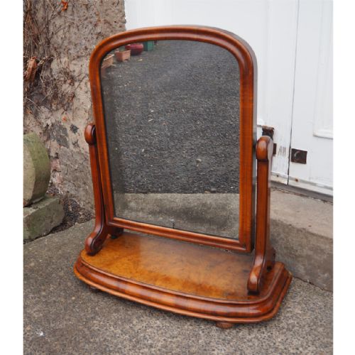 19th Century Burr Walnut Dressing Mirror
