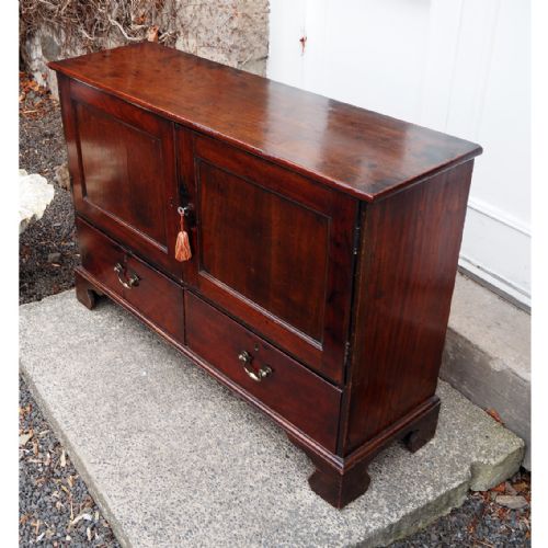fig 1. 18th CENTURY CUBAN MAHOGANY NARROW CABINET