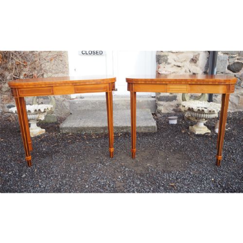 fig 1. FINE PAIR OF GEORGIAN STYLE TEA TABLES