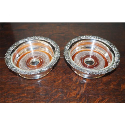 Good Pair of Silver Plated Coasters