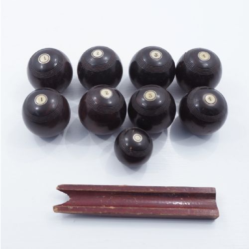Full Set of Victorian Carpet Bowls
