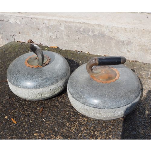 Pair 19th Century Scottish Curling Stones