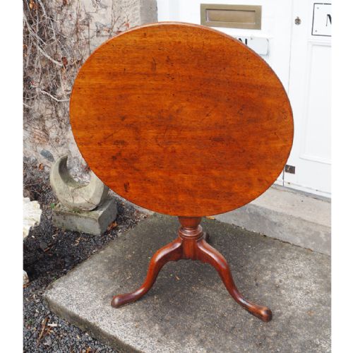 George III Mahogany Tilt Top Tripod Table