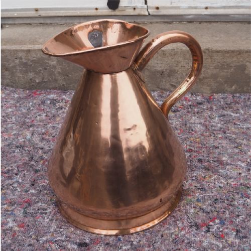 Large 2 Gallon Victorian Copper Measure