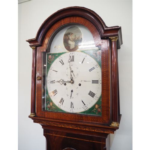 fig 1. LATE 18th CENTURY MAHOGANY 8 DAY LONGCASE
