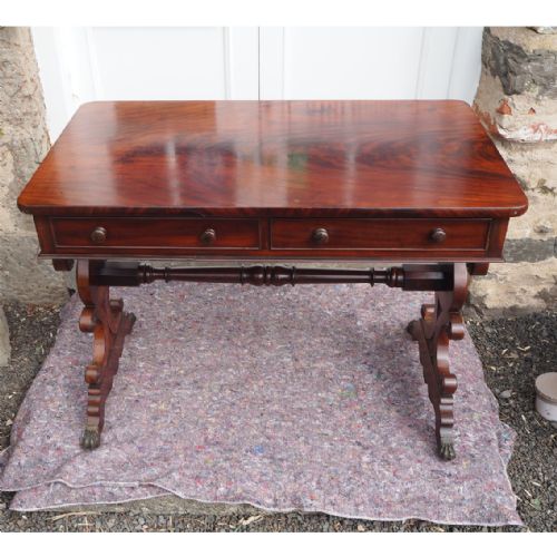 William IV Flame Mahogany Writing Table