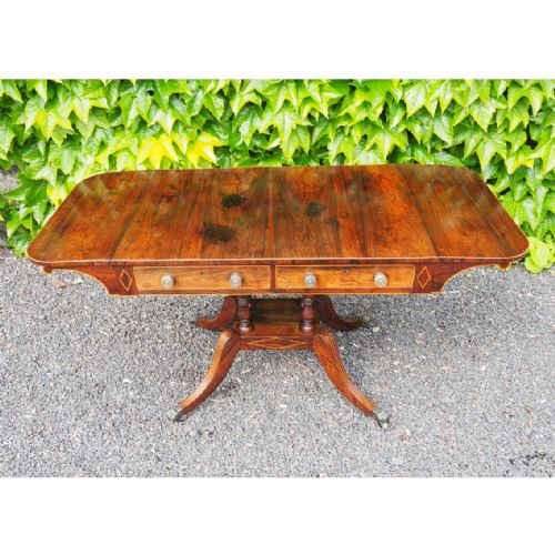 Classical Regency Scottish Rosewood Sofa Table