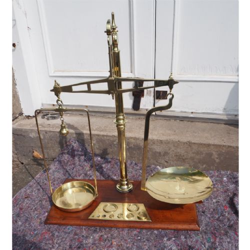 Quality Set of Victorian Brass Grocers Scales