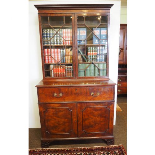 George 3rd Chippendale Mahogany Bookcase