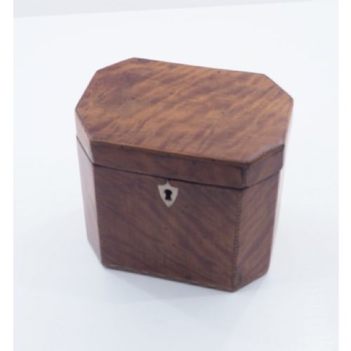 18th Century Scottish Satin Birch Tea Caddy