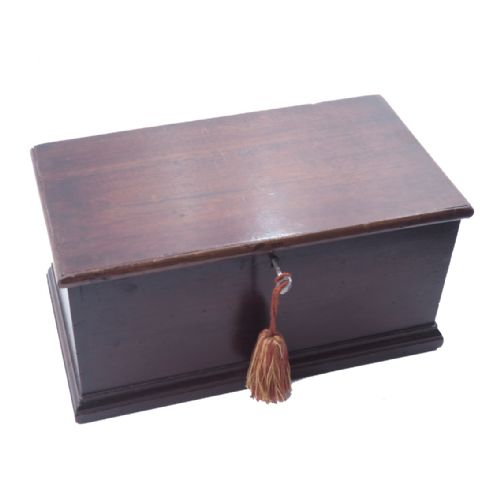 18th Century Dovetailed Walnut Deed Box