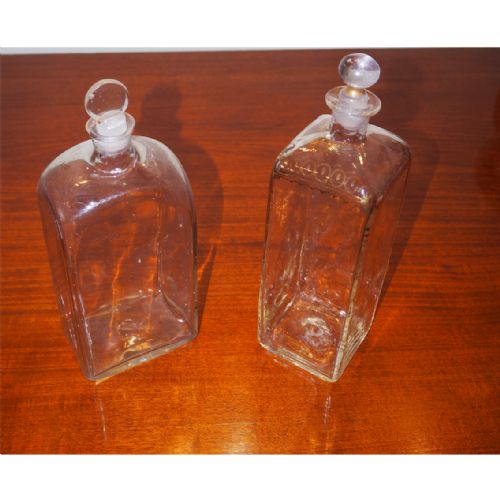 Two Large 18th Century Dutch Decanters