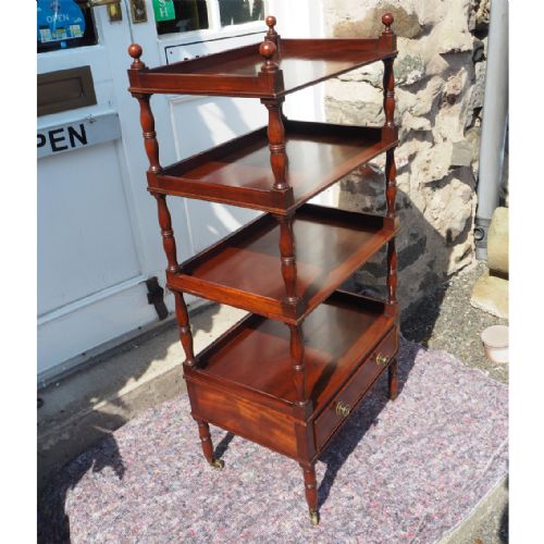 fig 1. HIGHEST QUALITY GEORGIAN MAHOGANY WHATNOT