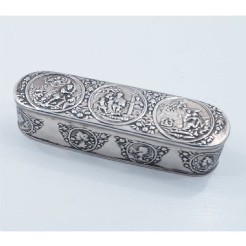 Fine Early Dutch Silver Tobacco Box