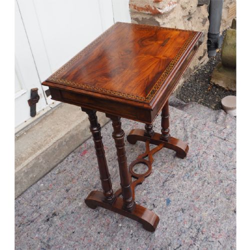 Stunning Small Irish Rosewood Occasional Table