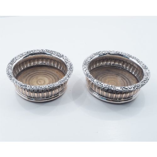 Good Pair of Victorian Plated Coasters