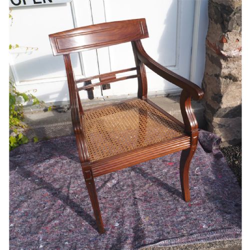 fig 2. RARE PAIR OF REGENCY CHINESE ARM CHAIRS