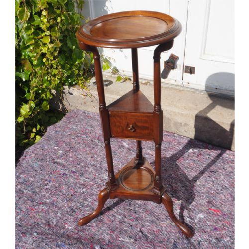 Georgian Style Mahogany Wig / Plant Stand