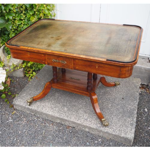 Stunning Regency Mahogany Library Table
