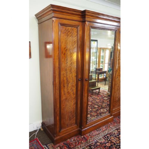 fig 2. FINE EARLY VICTORIAN BREAKFRONT WARDROBE