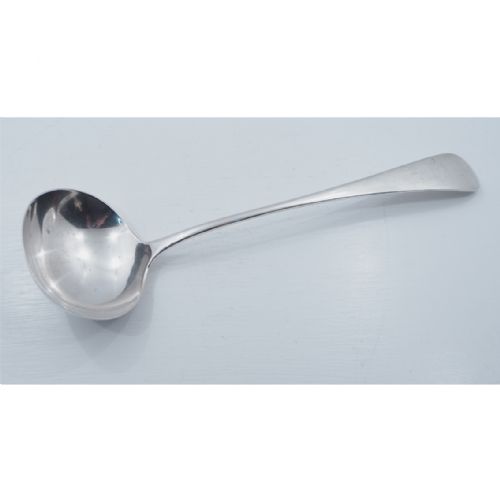 Large Heavy Edwardian Silver Ladle