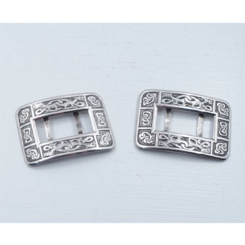 Rare Pair of Inverness Silver Shoe Buckles