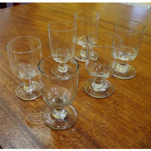 Rare Set of 6 Early Georgian Pub Glasses