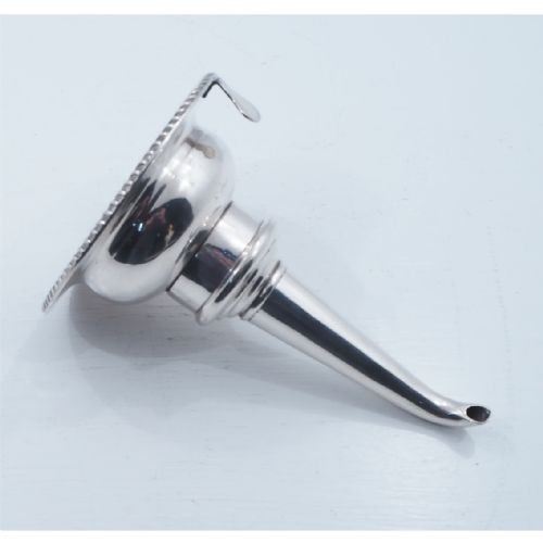 Large Victorian Silver Plated Wine Funnel