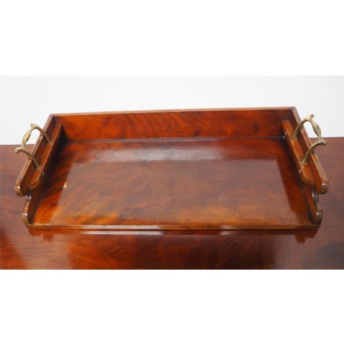 Georgian Flame Mahogany Book Tray