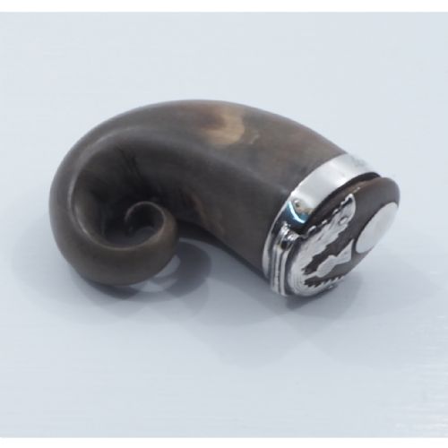Georgian Scottish Horn & Silver Snuff Mull
