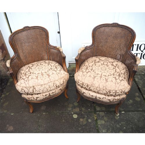 Good Pair of French Bergere Chairs