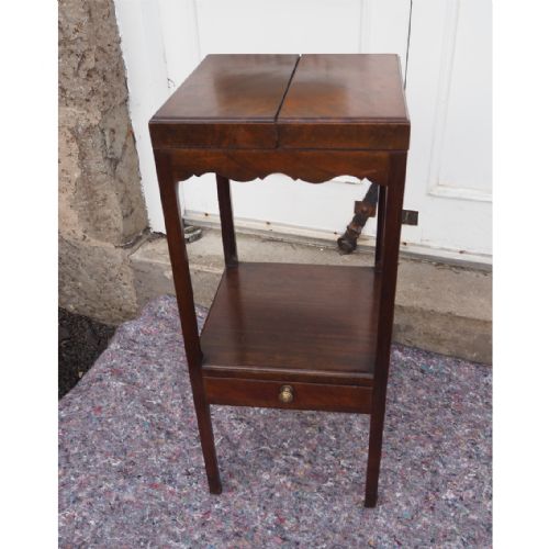 18th Century Mahogany Square Washstand