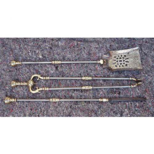 Good Full Set of Georgian Fire Irons