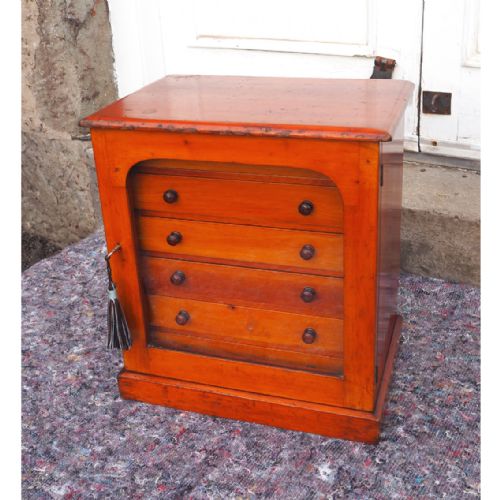 Scottish Golden Pine Collectors Cabinet