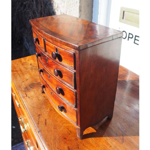 18th Century Miniature Bow Front Chest