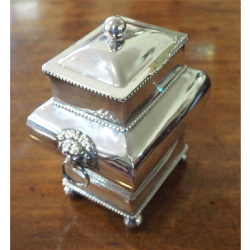 Fine Quality Silver Plated Tea Caddy