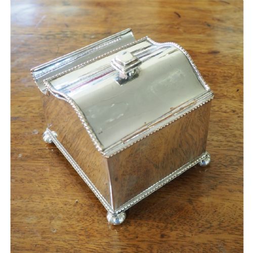 FINE QUALITY SILVER PLATED DESK INK STAND - ADDITIONAL PHOTO 3