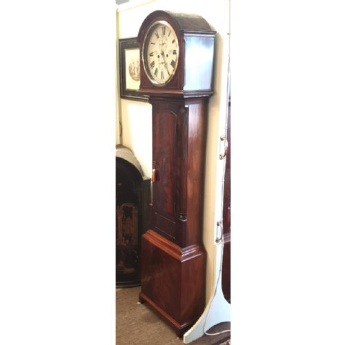 fig 1. LATE GEORGIAN SCOTTISH MAHOGANY LONGCASE CLOCK