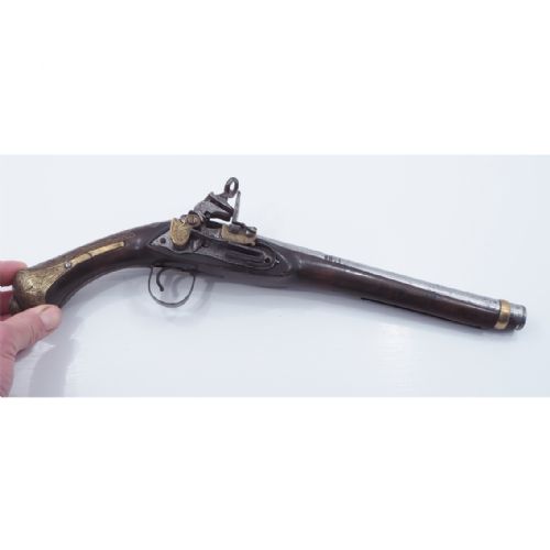 Georgian Spanish Miquelet Flintlock Pistol