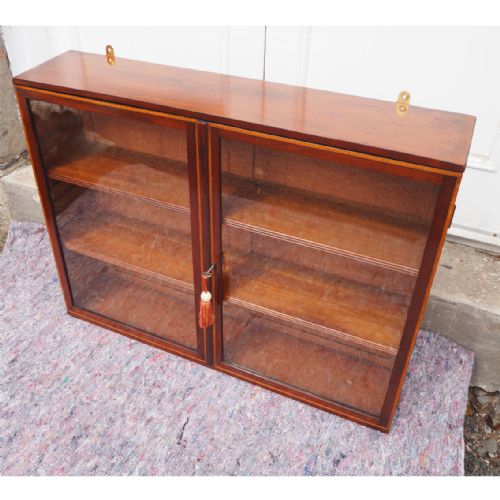 Georgian Mahogany Hanging Collectors Cabinet