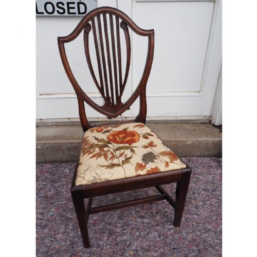 18th Century Hepplewhite Camelback Chair