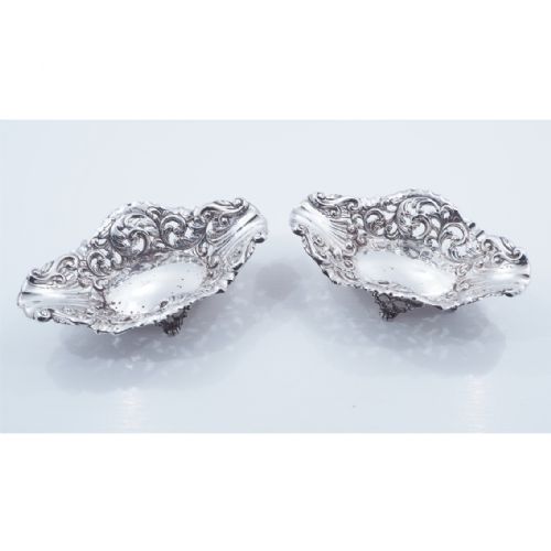 Fine Pair of Victorian Silver Dishes