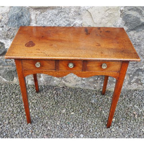 Small Georgian Solid Walnut Lowboy