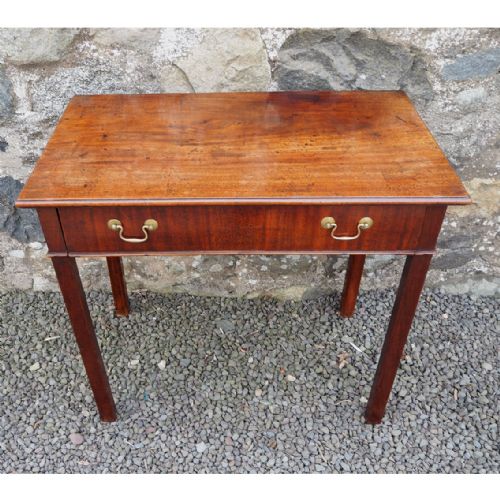 Georgian Mahogany Single Drawer Side Table
