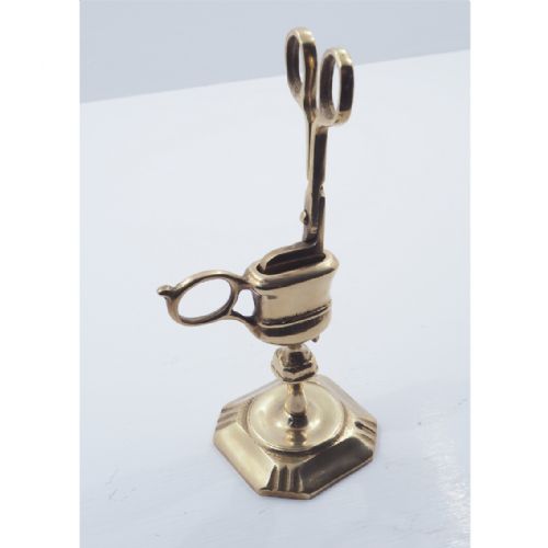 Georgian Style Brass Candle Snuffer & Stand