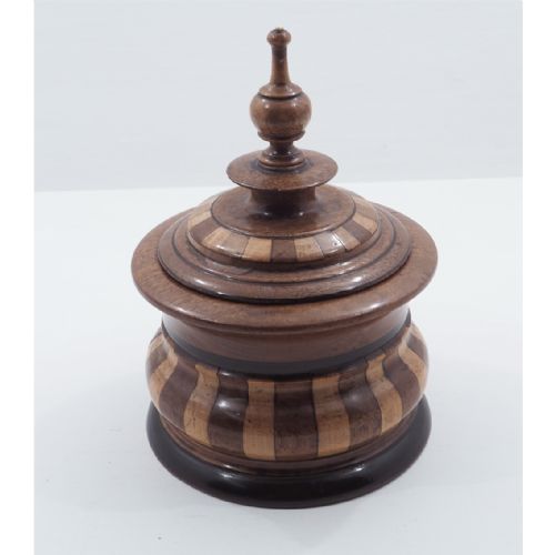 Super Dutch Inlaid Walnut Tobacco Box