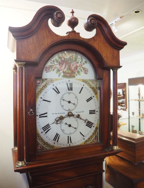 fig 1. GEORGIAN SCOTTISH 8 DAY LONGCASE CLOCK