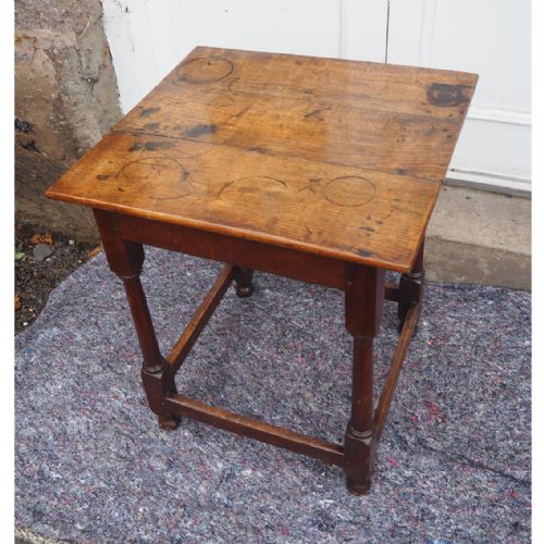 Early 18th Century Oak Occasional Table