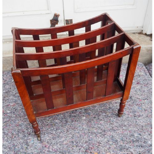 Simple Georgian Mahogany Canterbury