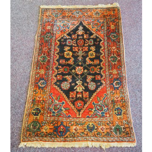 Small Vintage Persian Hamadan Rug